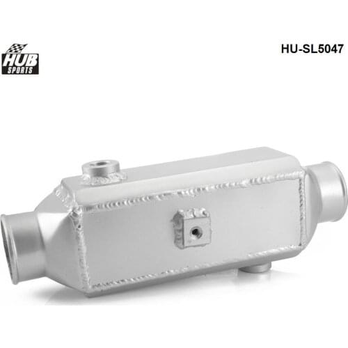 Universal Full Aluminum 13.75"x4.75"X4" Turbo Front Mount Water-To-Air Bar & Plate Intercooler HU-SL5047