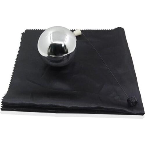 Enjoyer Zombie Ball with Foulard Floating Magic Tricks Magician Props Stage Illusions Magic Gimmick (Silver,Diamter 12cm)
