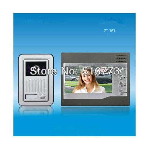 High quality 7" TFT color screen video door phone 7 inch door bell