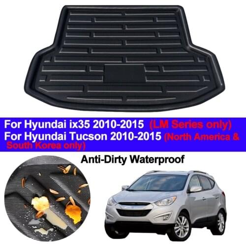 Rear Boot Cargo Liner Tray Trunk Luggage Floor Carpet Mats Carpets Pad Anti-dirty For Hyundai Tucson ix35 2010 - 2013 2014 2015