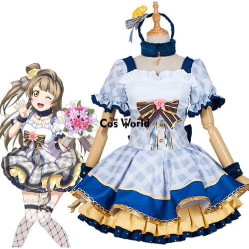 Love Live School Idol Project Minami Kotori Flower Bouquet Dress Uniform Outfit Anime Cosplay Costumes