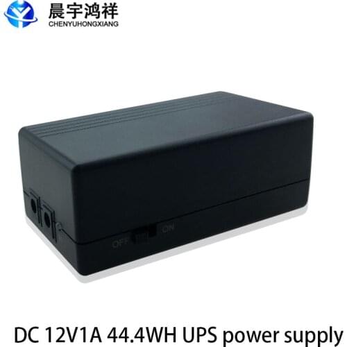 12V 1A 44.4WH UPS Uninterrupted Backup Power Supply Mini Battery For Camera Router Security Standby Power Supply 111 x x 60 43mm