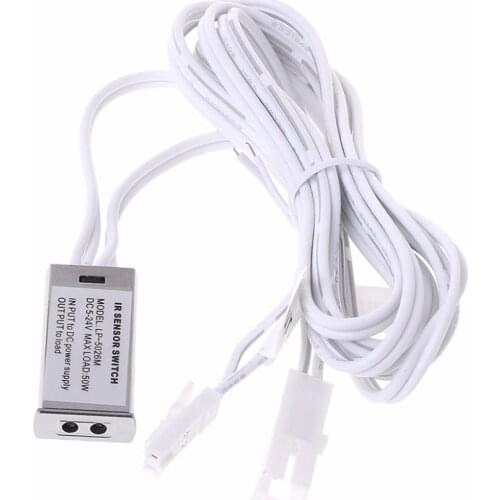 12V/24V Wardrobe Cabinet Light Switch Infrared Door Control Switch 5A 60W Sensor Switches