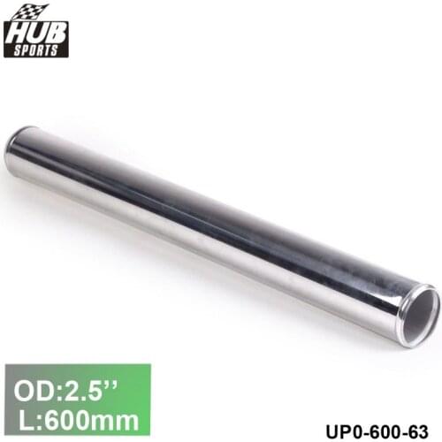 2pcs/unit 63mm 2.5"OD Out/Inlet Aluminum Straight Turbo/Intake/Intercooler Elbow Piping L:600mm For Toyota 90-95 HU-UP0-600-63