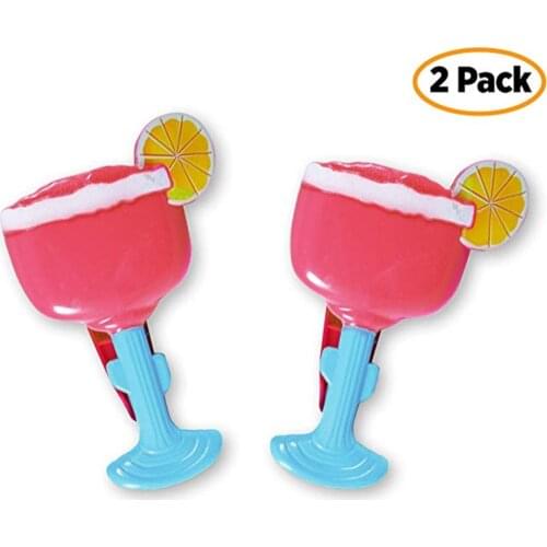 2pcs/set Cute Cartoon Clothes Clip Plastic Beach Towel Clamp Windproof Clothespin Clips Hanging Peg for Sunbeds Bathing Suits