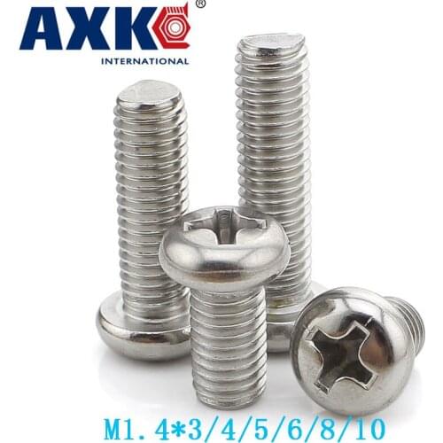 2019 Hot Sale Vis 200pcs Low Price Miniature Screw /round Head Machine / Pm Nickel-plated Electronic M1.4*3/4/5/6/8/10 Gb818