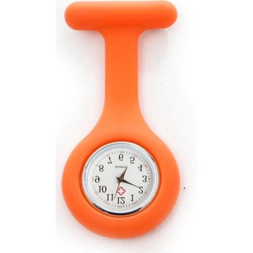 30# Enfermera Fashion Pocket Watches Silicone Nurse Work Watch Brooch Tunic Fob Watch With Free Battery Pocket Watche Fob Watch