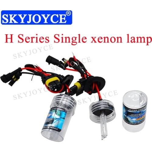 Car Headlight HID Single Beam Bulb AC 35W 55W 3000K Yellow H1 H7 H11 9005 9006 6000K 4300K 8000K Blue 55W HID Replacement Bulb