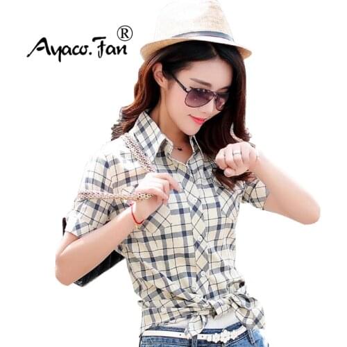 Женские рубашки в полоску Ayaco.Fan China At AliExpress