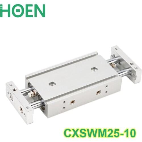 CXSM CXSJ CXSW series CXSWM25-10 25mm bore 10mm stroke dual rod cylinder slide bearing double rod pneumatic cylinder CXSW25-10