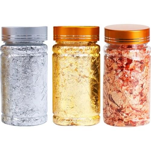 3g Gold Silver Foil Decorative Paper Resin Mold Fillings Shiny Sequins Glitters Filling Materials Resin Jewelry Making