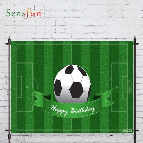 LEVOO Photography Background Football Green Court Birthday Boy Background Photobooth Photo Studio Shoot Prop