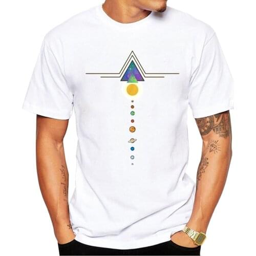 TEEHUB Hot Sales Hipster Imagine Bigger Men T-Shirt Funny Geometric Printed Tshirts Short Sleeve Tee Fashion Tops