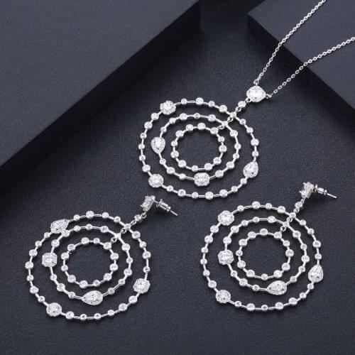 Jankelly Luxury Unique African Bangle Ring Set Jewelry For Women Wedding Cubic Zircon Crystal CZ Dubai Bridal Jewelry Set