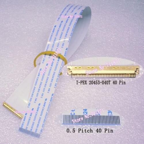 30cm Type B 0.5 Pitch I-PEX 20453 40P EDP Screen Cable Line 0.5 40Pin IPEX 20453 040T eDP Screen Line Cable EDP FFC Cable