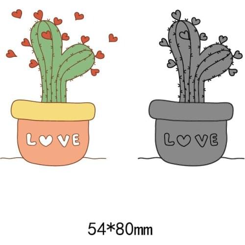 Cactus Flowers Leaves metal Steel Embossing Craft DIY Stencil paper cards For Metal Cutting Dies Scrapbooking cut die Machine