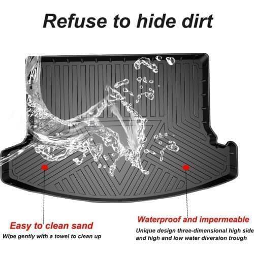 TPE Trunk Mat For Land Rover Discovery Sport 7-Seat 2015 2016 2017 2018 2019 Custom Rubber 3D Cargo Liner Accessories