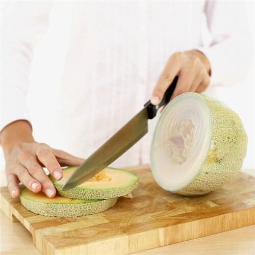 6/12pcs Silicone Cover Stretch Lids Reusable Airtight Food Wrap Covers Keeping Fresh Cover Reusable Kitchen Cooking Cookware 5z