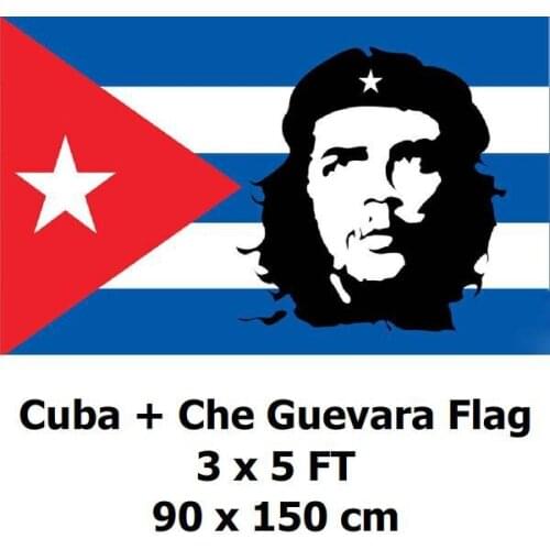Cuba Cuban Che Guevara Flag 3 x 5 Ft 90 x 150 cm 100D Polyester Flags And Banners For / Home Decoration / Parade / Holiday