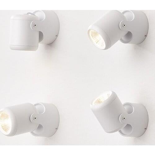 Mini LED Wall Lamp Rotating and Swing Classic black / white style overall design parsimony appears to be agile WY50621