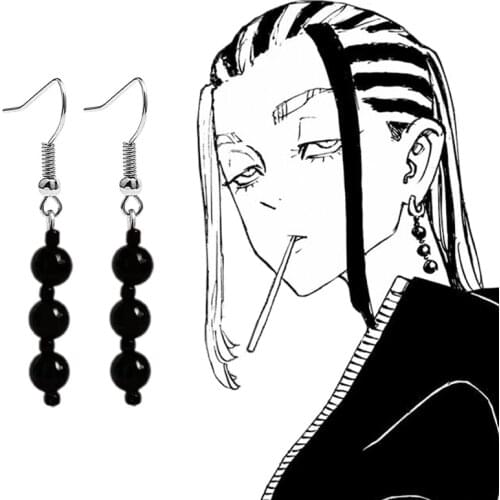 Fashion Anime Tokyo Avengers Earrings Simple Acrylic Cartoon Cosplay Props Drop Earring Tokyo Revengers Accessories Jewelry Gift