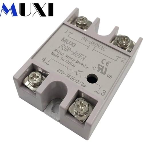 Xingo Brand New Voltage Transformer 10A 25A 40A DC/AC 3-32V TO 24-380V DC/AC SSR-(10/25/40)-DA/AA/DD Solid State Relay Module