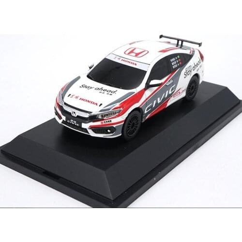 Original 1:43 scale alloy racing model, high simulation Honda Civic, metal castings, collection model toy vehicle, free shipping