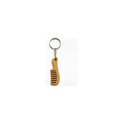 Yb16 imitation peach wooden comb key pendant