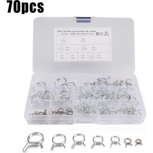 Tube Spring clamps A2389 Assortment Automobiles Double Wire Replacement