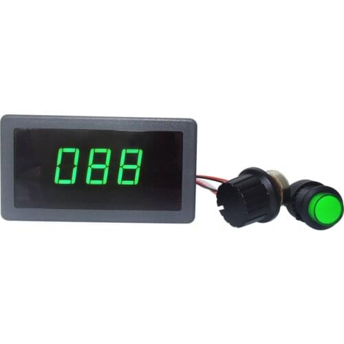 Adjustable DC 6V-30V 12V 24V MAX 8A 16kHz PWM Dc Motor Speed Controller W/ Digtal Green LED Display CV governor Switch