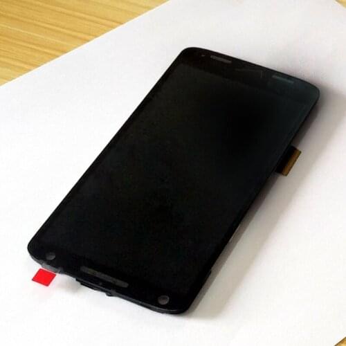 SINBEDA LCD Display For Motorola Moto Droid turbo2 XT1585 XT1581 XT1580 LCD Display+ Touch Screen Digitizer Assembly frame