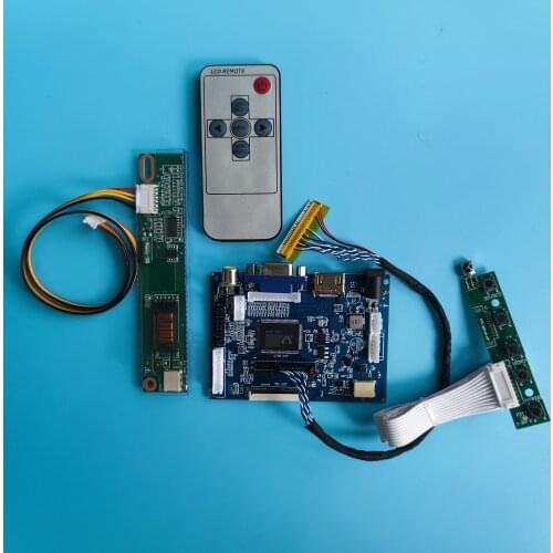 Work For B156XW01/N156B3 DVI monitor LED remoteFor Kit VGA Controller board LCD HDMI 2AV VGA Screen 30pin 1366×768 Pane 15.6"
