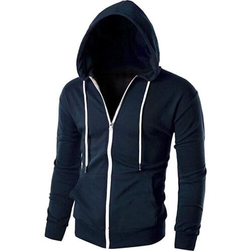 Men hoodies Autumn Mens Hoodies Slim Hooded Sweatshirts Mens Coats Male Casual Sportswear Streetwear Clothing