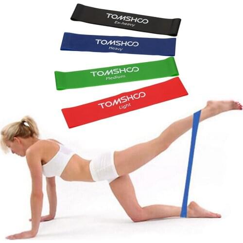 TOMSHOO Pull Up Resistance Bands Latex Loop Bands Home Gym Strength Training Bands Workout Exercise Yoga Fitness Equipment