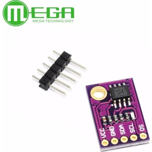 10pcs LM75A Temperature Sensor High-speed I2C IIC Interface Development Board Programmable Temperature Threshold 2.8V-5.5V
