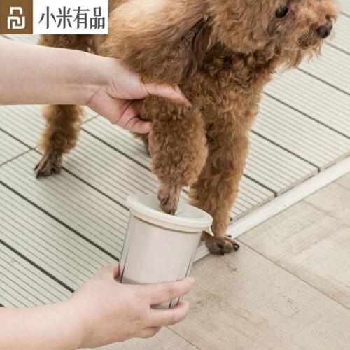 Youpin Jordan&Judy Pet Foot Washer Cup Soft Silicone Bristles Pet Clean Brush 360-Degree Quickly Cleaning Paws Tools Portable