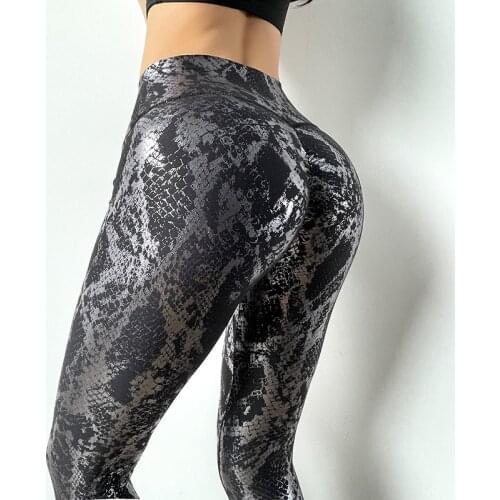 Bubble Butt Women Yoga Pants Leggings Sexy Serpentine Sport High Waist Push Up Leggings Exercise Gym Slim Fitness Legging