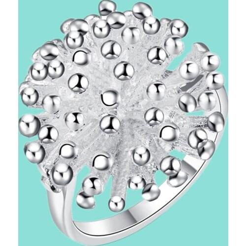 Wholesale For Women/mens 925 Silver Ring Fireworks Ring Fashion Jewelry Women Wedding Accessories Gift