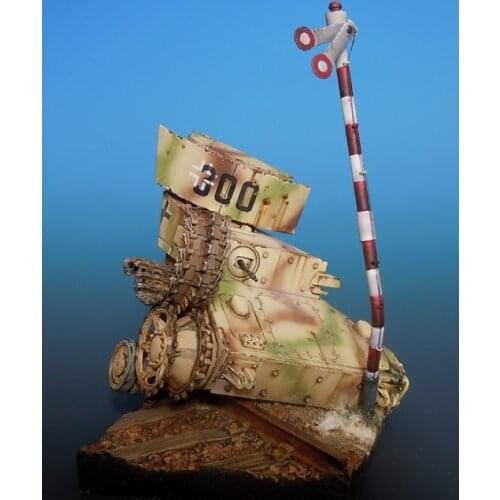 1/35 ancient Scene base 60MM*60MM (HAVE Flagpole ) Resin Model Miniature gk Unassembly Unpainted