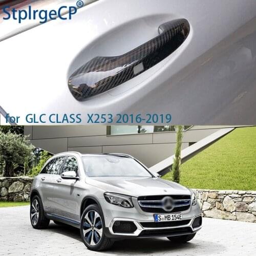 100% Real Carbon Fiber Auto Outer Door Handle Cover for Mercedes Benz GLC CLASS X523 2016 2017 2018 2019 Car Styling