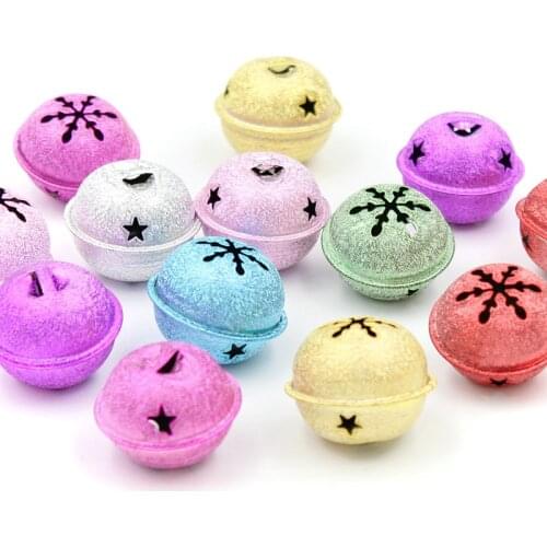 9pcs Christmas Bells Metal Jingle Bells Christmas Tree Decoration Family Ornament Xmas Baubles Bells Arts Crafts Size 3.5cm