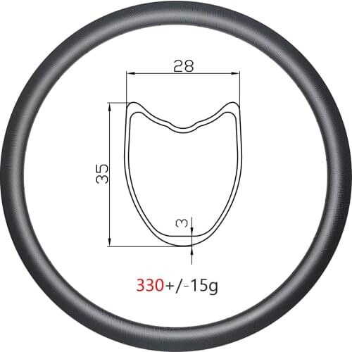 330g Ultralight 35mm deep road carbon rims 700C Tubular disc 28mm wide 16-32H UD 3K 12K matte glossy gravel disc wheels carbon