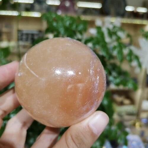 60mm Natural selenite sphere Ball Healing Crystal Energy Home Decor