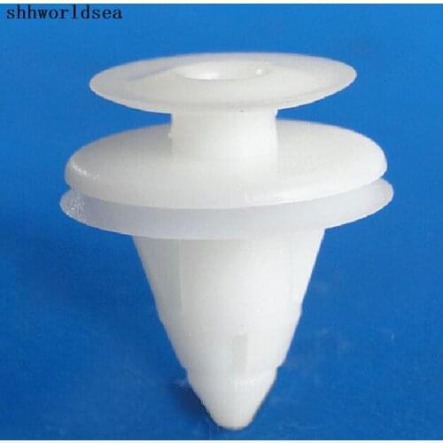 Shhworldsea auto clips and fasteners door trim panel retainer for nissan 84915-0W000 fits into 8mm hole