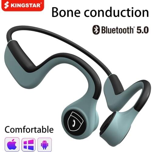 KINGSTAR Bluetooth Headphones For Xiaomi Bone Conduction Wireless Chip Headset Waterproof Sweatproof Long Standby Earphones