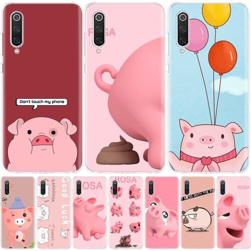 Cartoon Pig Pink Phone Case for Xiaomi Redmi Note 10 9 9S 8T 8 7 8A 7 7A 6 6A 9A 9C S2 K20 K30 Pro Fashion Cover Coque