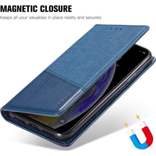 Wallet Case For OPPO Find X2 Find X2 Pro Cover Luxury Spliced Leather Magnetic Closure Flip Case