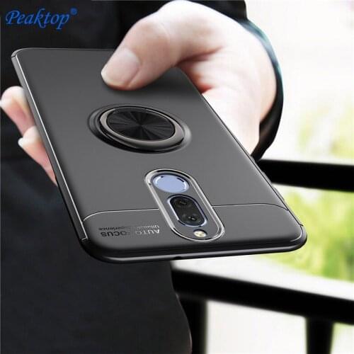 For Huawei Mate 10 Lite Case NOVA 2i Mate10 Lite business With finger ring Magnetism Holder Phone Back Cover Nova 2i Coque
