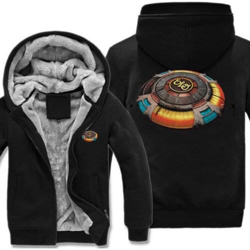 ELO SPACE SHIP (ELECTRIC LIGHT ORCHESTRA) BLACK hoodies men