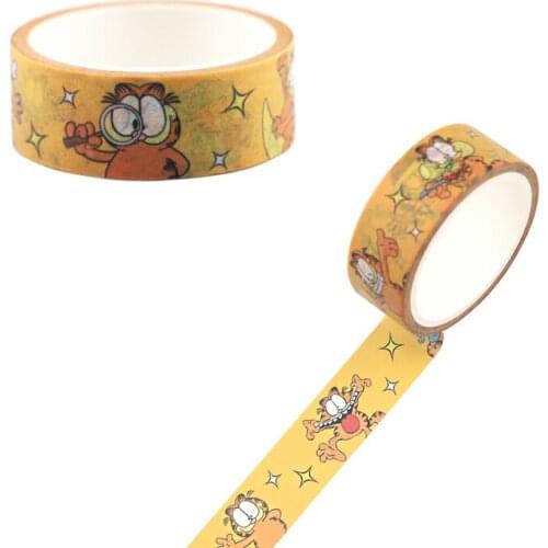 ER1107 15mmX5m Cat Washi Tapes DIY Painting Paper Masking Tape Decorative Adhesive Tapes Scrapbooking Stickers